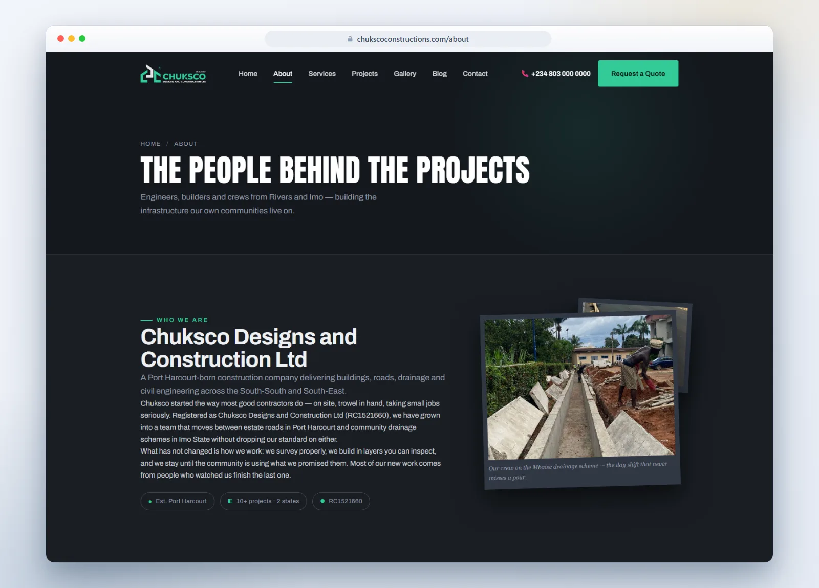 About Chuksco Designs and Construction