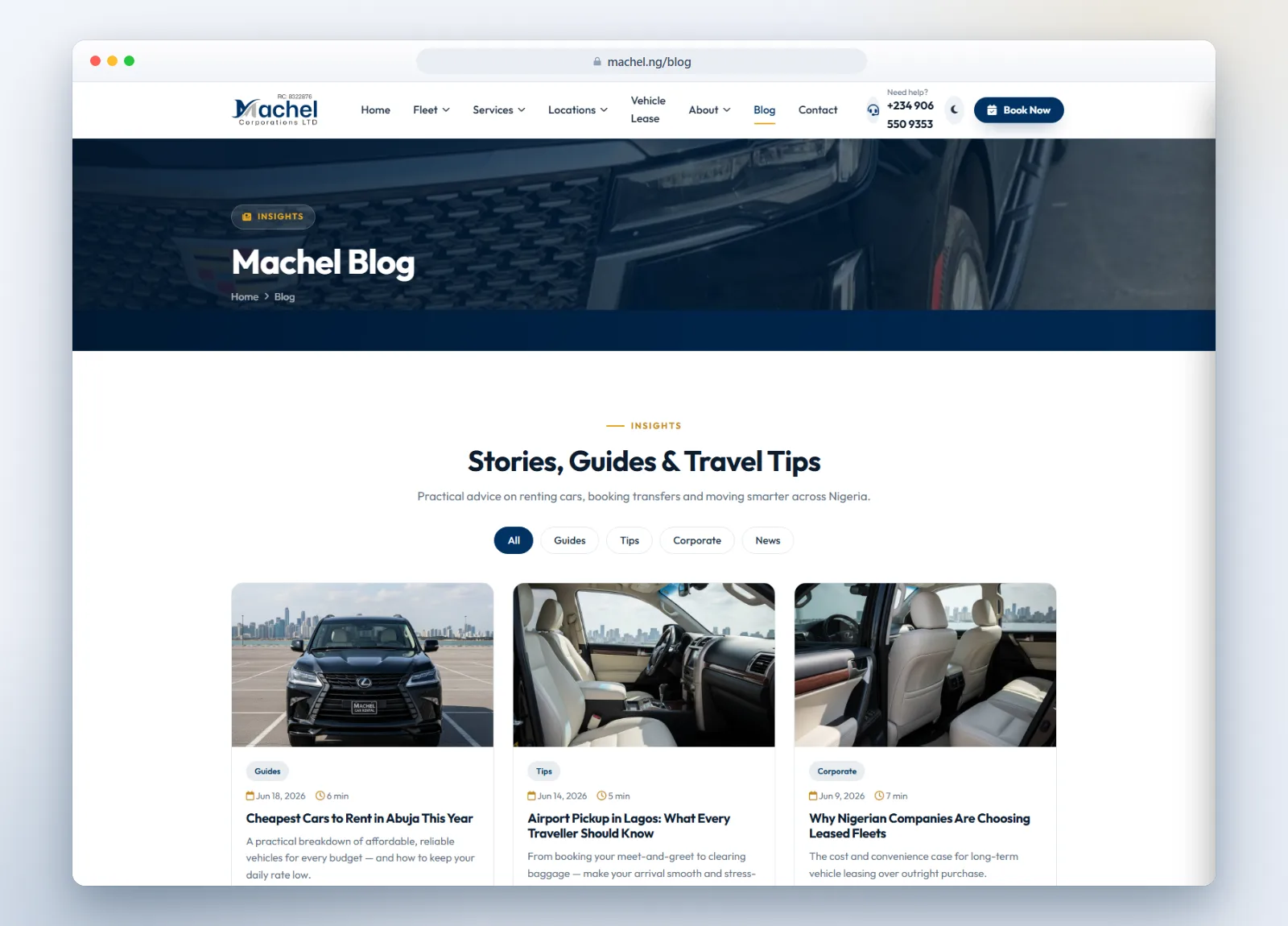 Machel Car Rental — DB-driven blog — stories, guides and travel tips